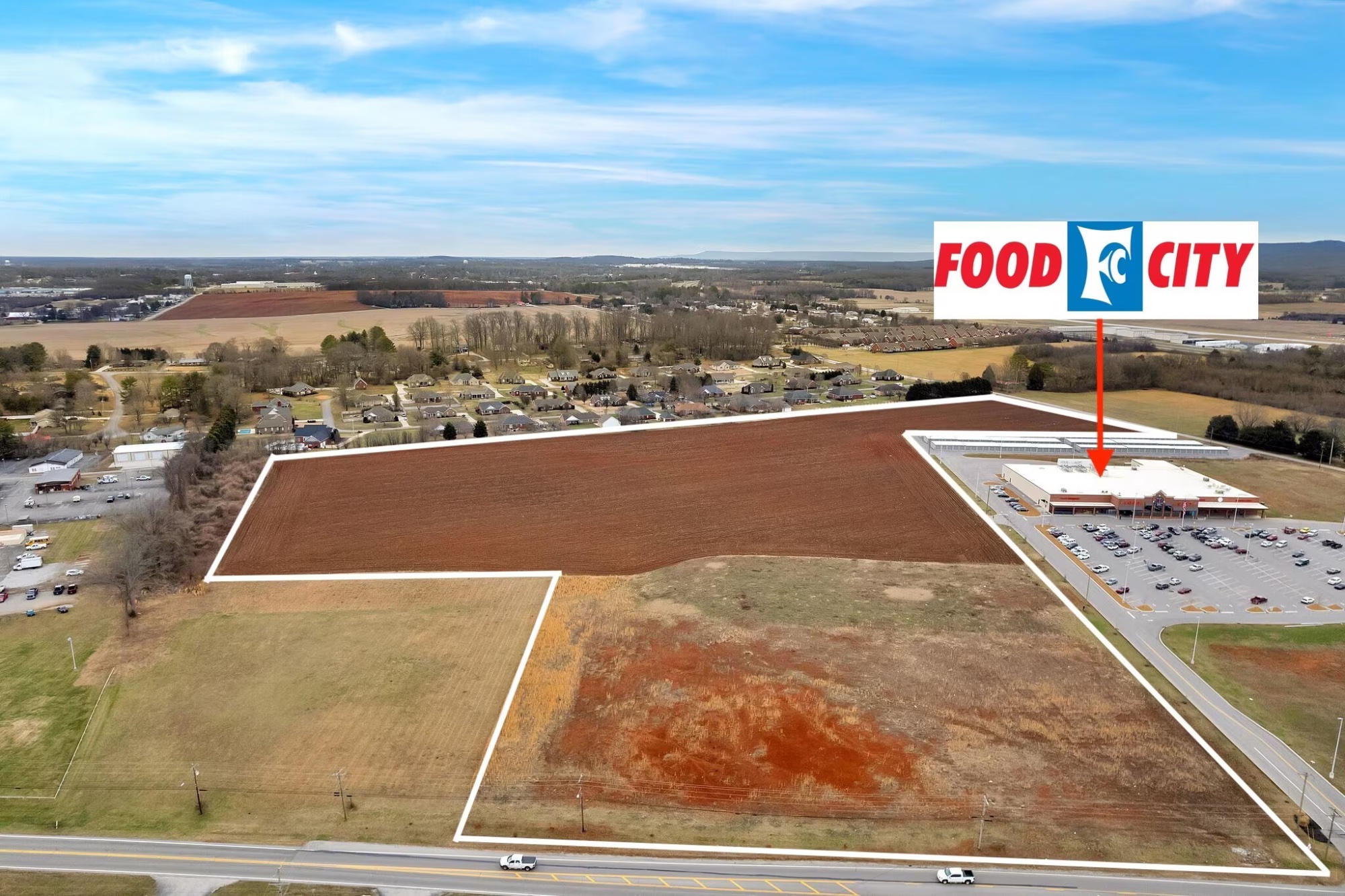 28 acres Cowan Highway Winchester TN aerial